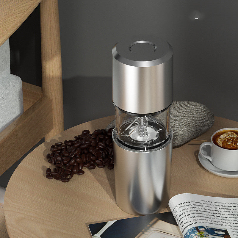 Portable Coffee Machine With Bean Grinder - Makes Great Coffee For One!