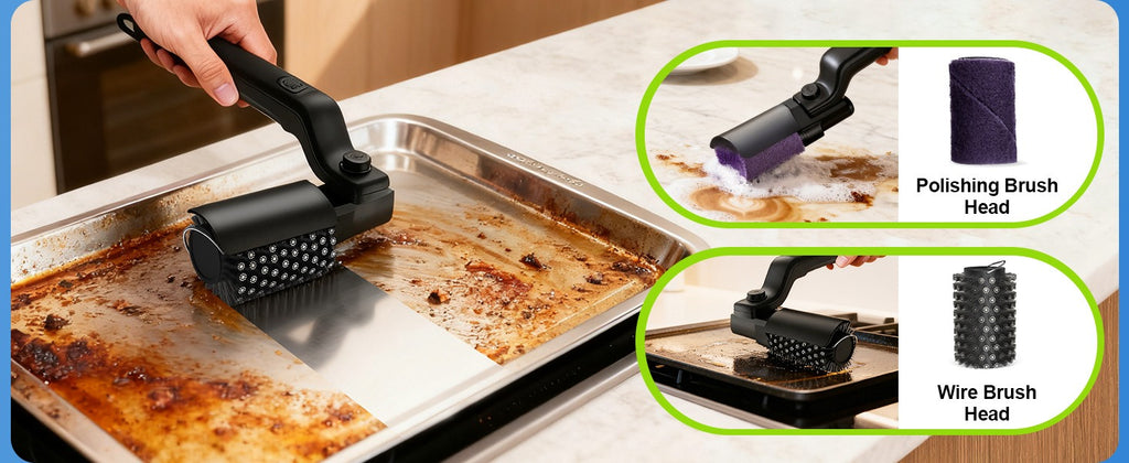 Electric BBQ Grill Brush Cleaner