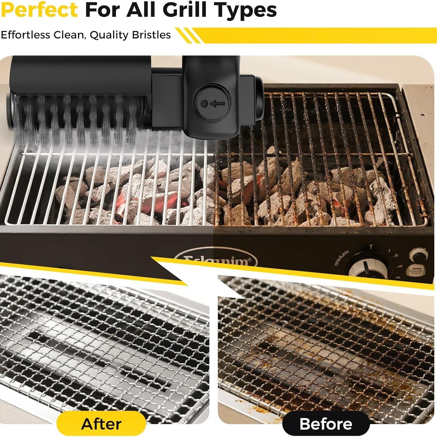 Electric BBQ Grill Brush Cleaner